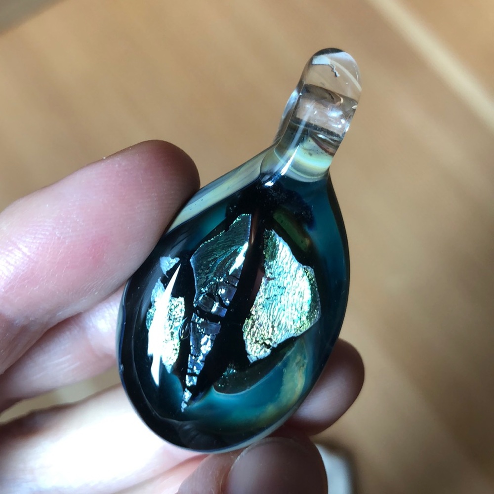 Handmade Glass necklace pendant